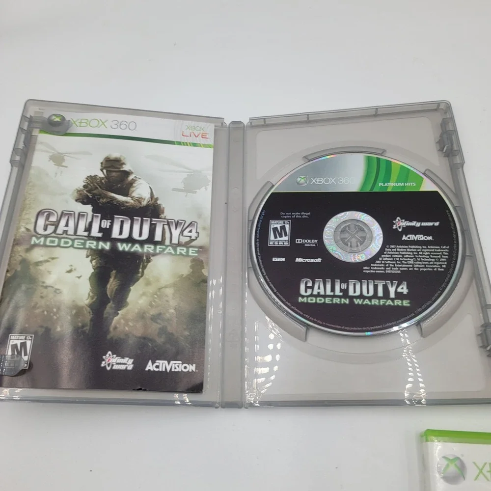 Xbox 360 Game Lot Call of Duty 4 Modern Warfare MW3 Rage Bethesda Activision